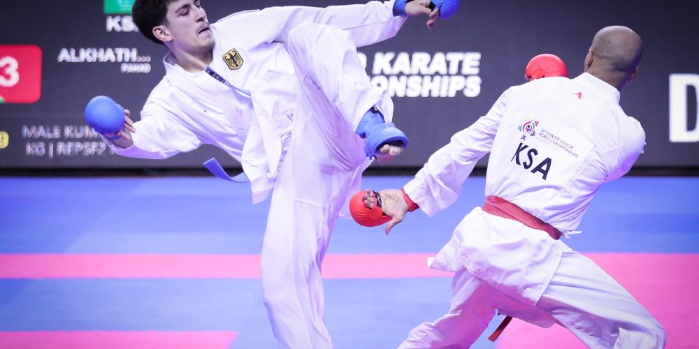 Karate Weltmeisterschaft in Budapest: Muhammed Özdemir begeistert bei seinem Senioren-Debüt