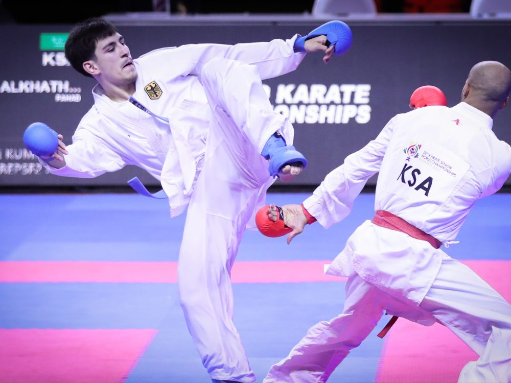 Karate Weltmeisterschaft in Budapest: Muhammed Özdemir begeistert bei seinem Senioren-Debüt