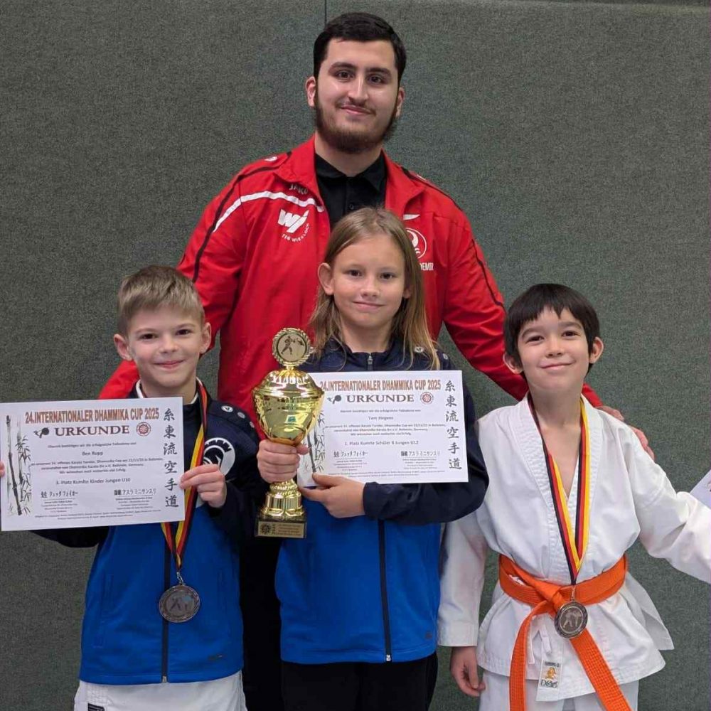 Starke Nachwuchsleistung beim Dhammika Cup – Tom Jörgens holt Gold, Ben und Christian Bronze